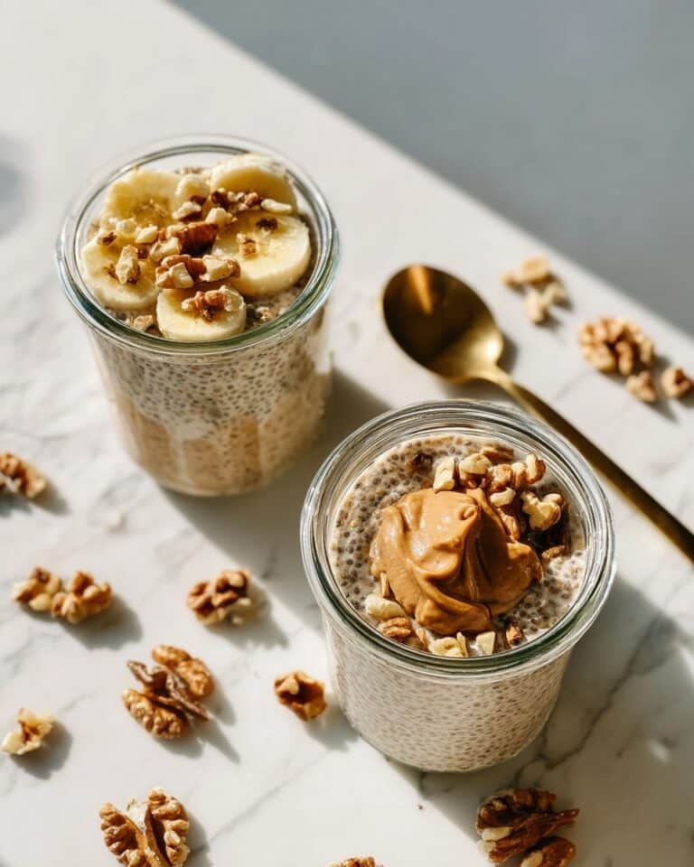 Peanut Butter Banana Overnight Oats Recipe