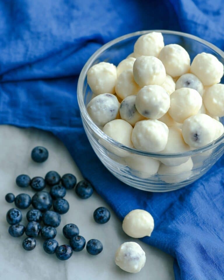 Frozen Blueberry Yogurt Bites Recipe