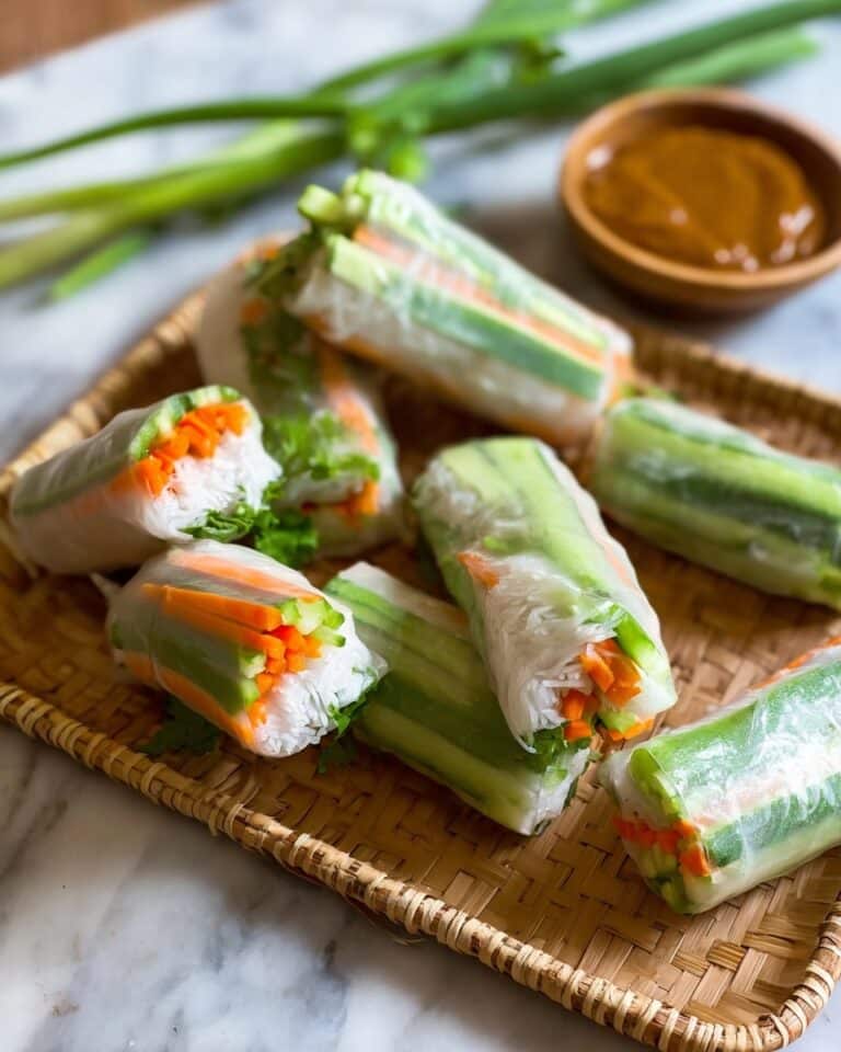 Thai Rice Paper Rolls (Fresh Spring Rolls) Recipe