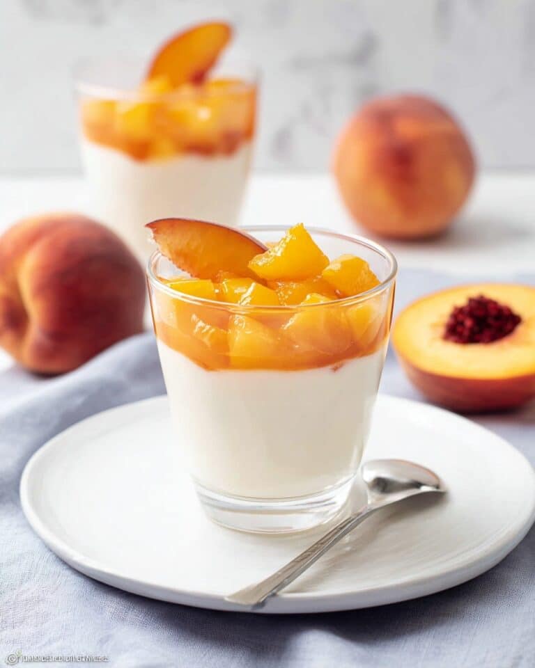 Coconut Milk Peach Panna Cotta Recipe