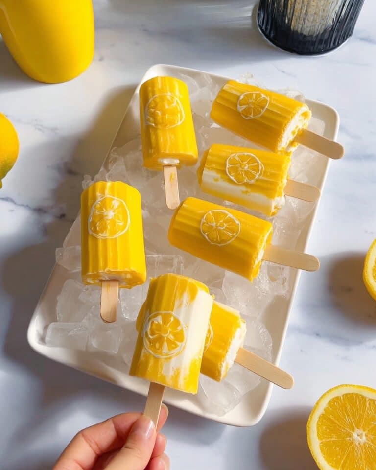 Creamy Mango Yogurt Popsicles with Fruit and Sago Filling Recipe