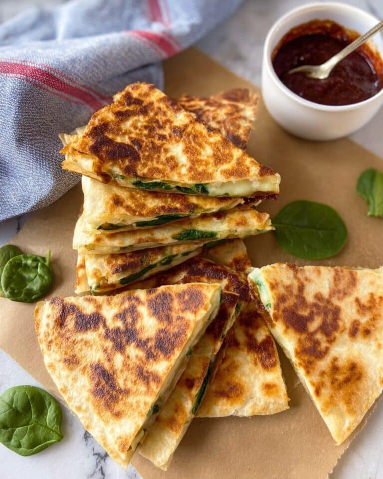 Sourdough Gozleme with Spinach and Feta Recipe