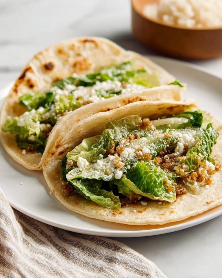 Chicken Caesar Smash Tacos Recipe