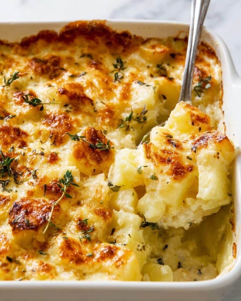 Easy Creamy Cheesy Potato Bake Recipe