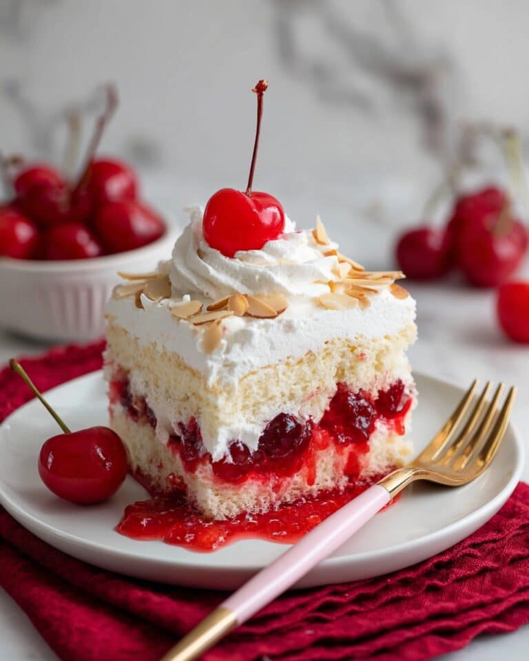 Heaven on Earth Cake: No-Bake Cherry Layered Dessert Recipe