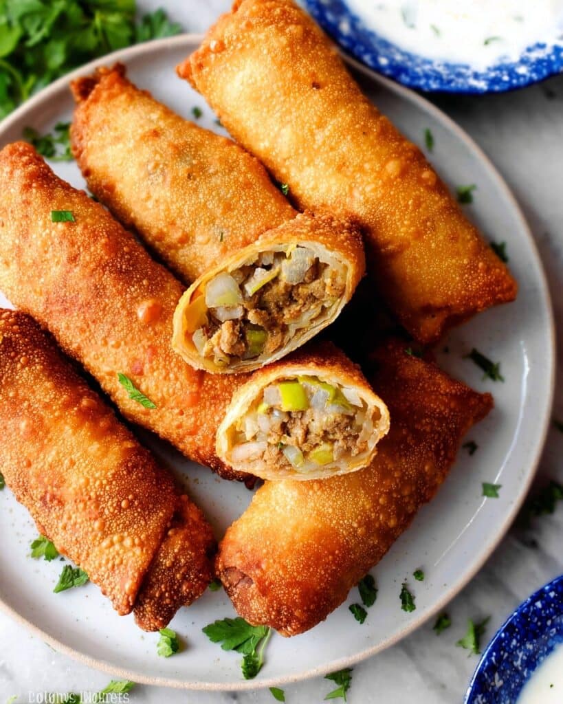 Philly Cheesesteak Egg Rolls Recipe