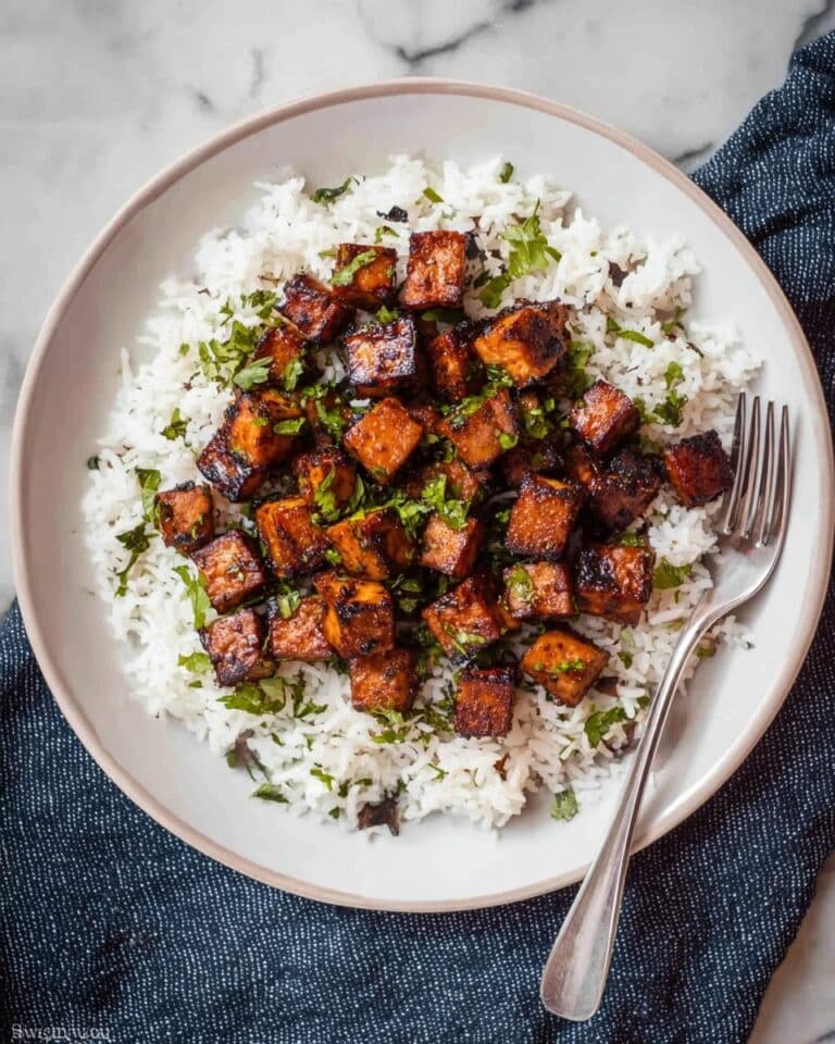 Pan Fried Marinated Tofu with Balsamic and Basil Recipe