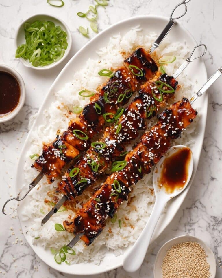 Asian Grilled Salmon Skewers Recipe