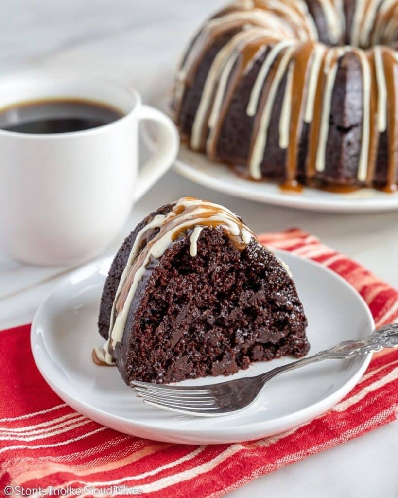 Salted Caramel Mocha Bundt Cake Recipe