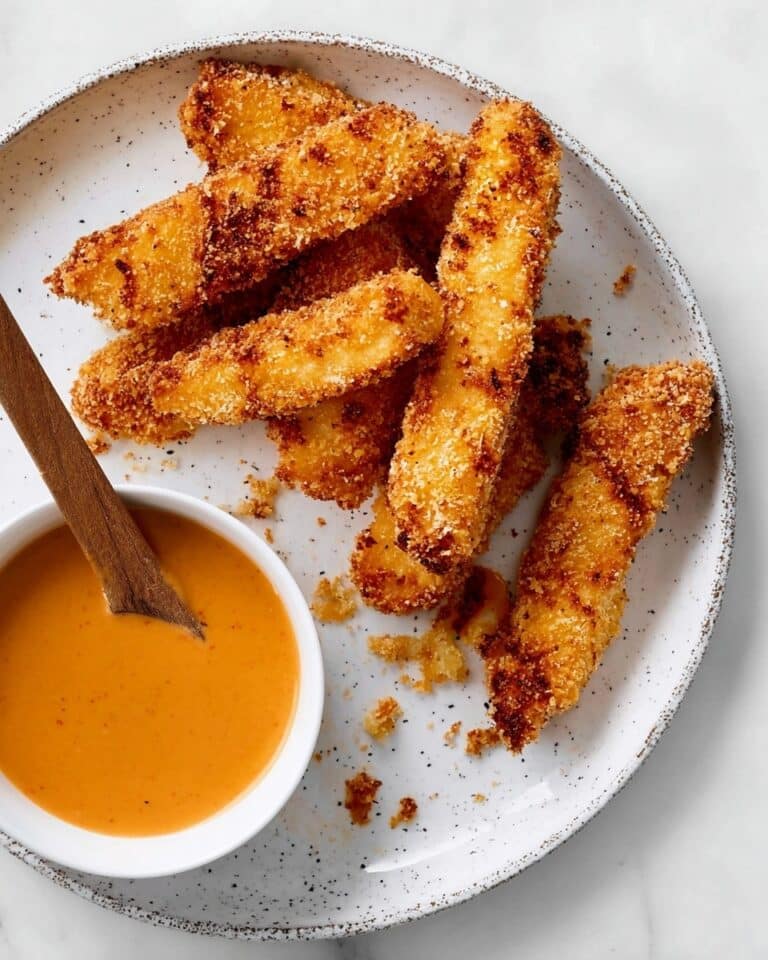 Crispy Breaded Tofu Strips with BBQ Dipping Sauce Recipe