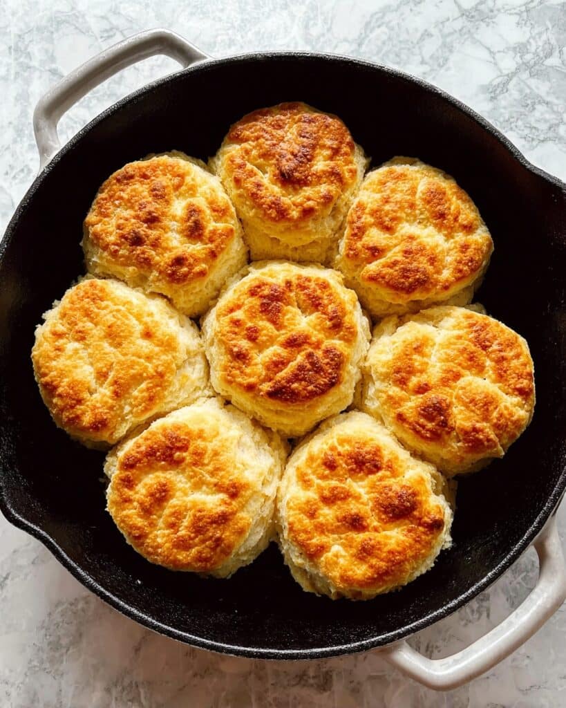 My Grandma’s Fluffy Cast Iron Biscuits Recipe