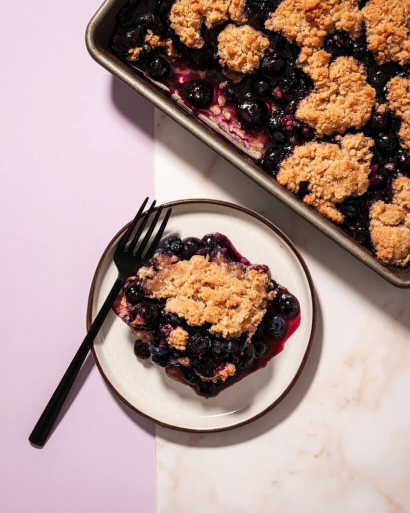 Rustic Vegan Fresh Blueberry Cobbler Recipe