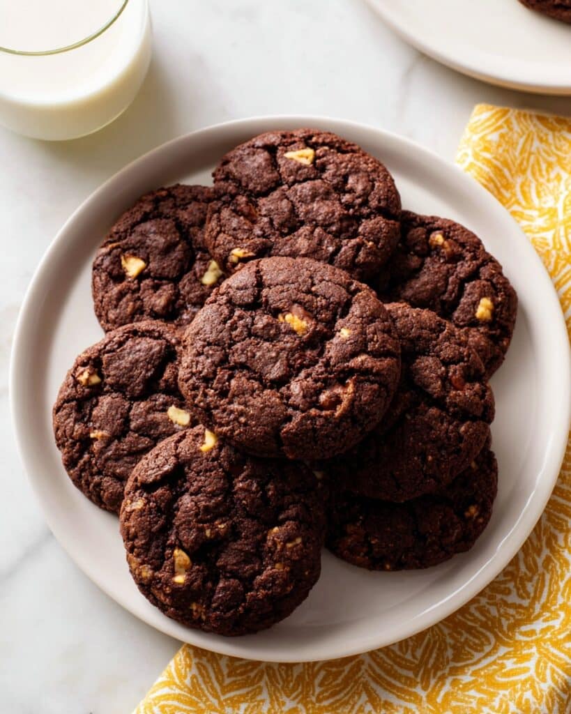 Fudgy Flourless Chocolate-Pecan Cookies Recipe