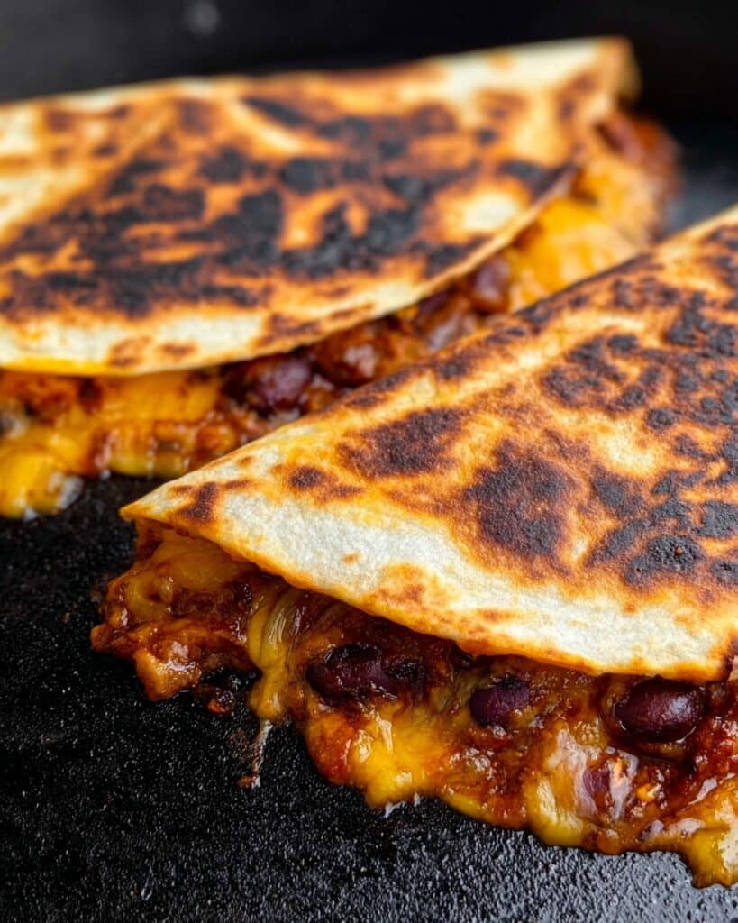 Blackstone Hot Honey BBQ Chicken Quesadillas Recipe