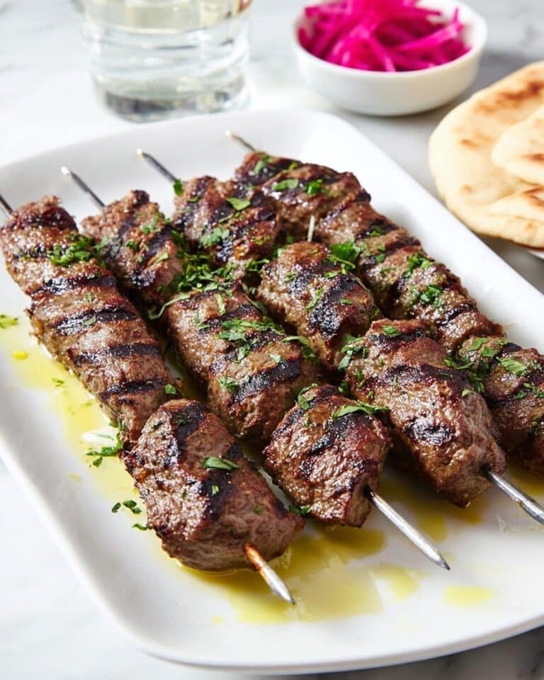 Lebanese Kafta: Grilled Spiced Beef Skewers Recipe