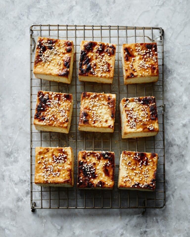 Baked Tofu with Sesame Seeds and Soy-Ginger Glaze Recipe