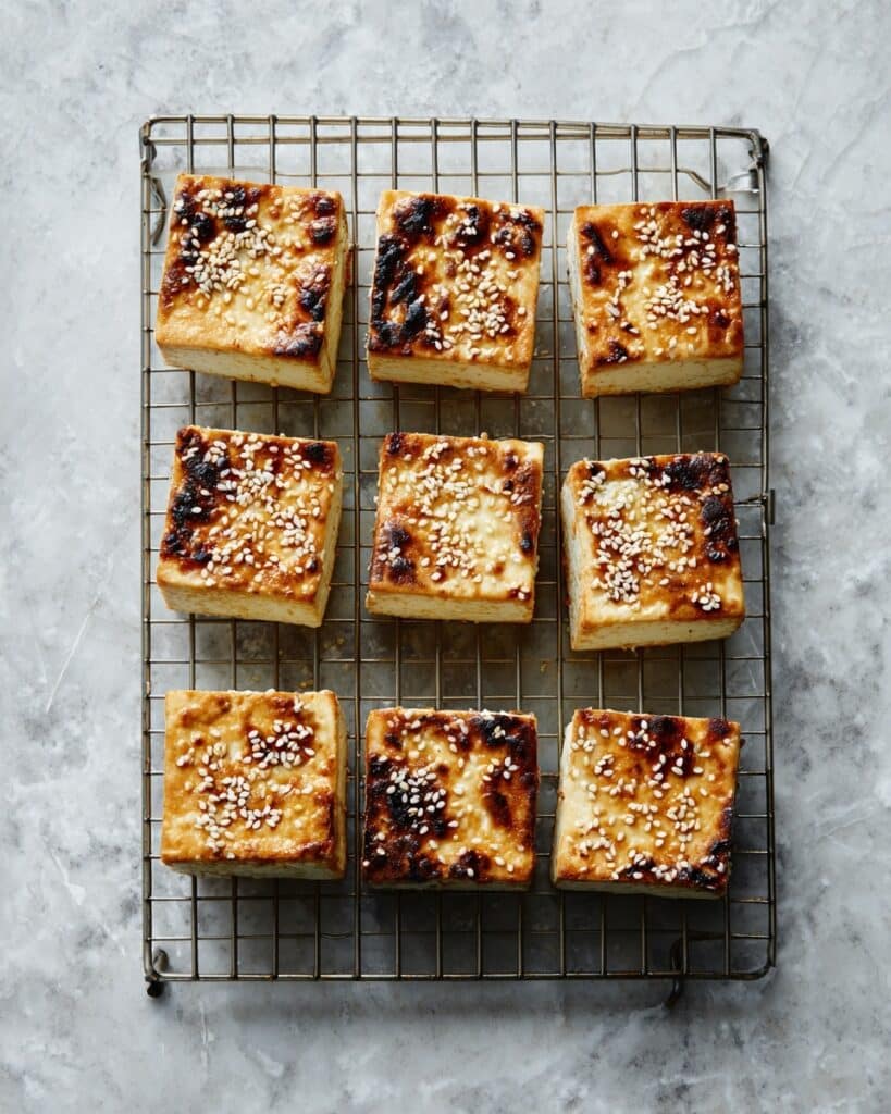 Baked Tofu with Sesame Seeds and Soy-Ginger Glaze Recipe