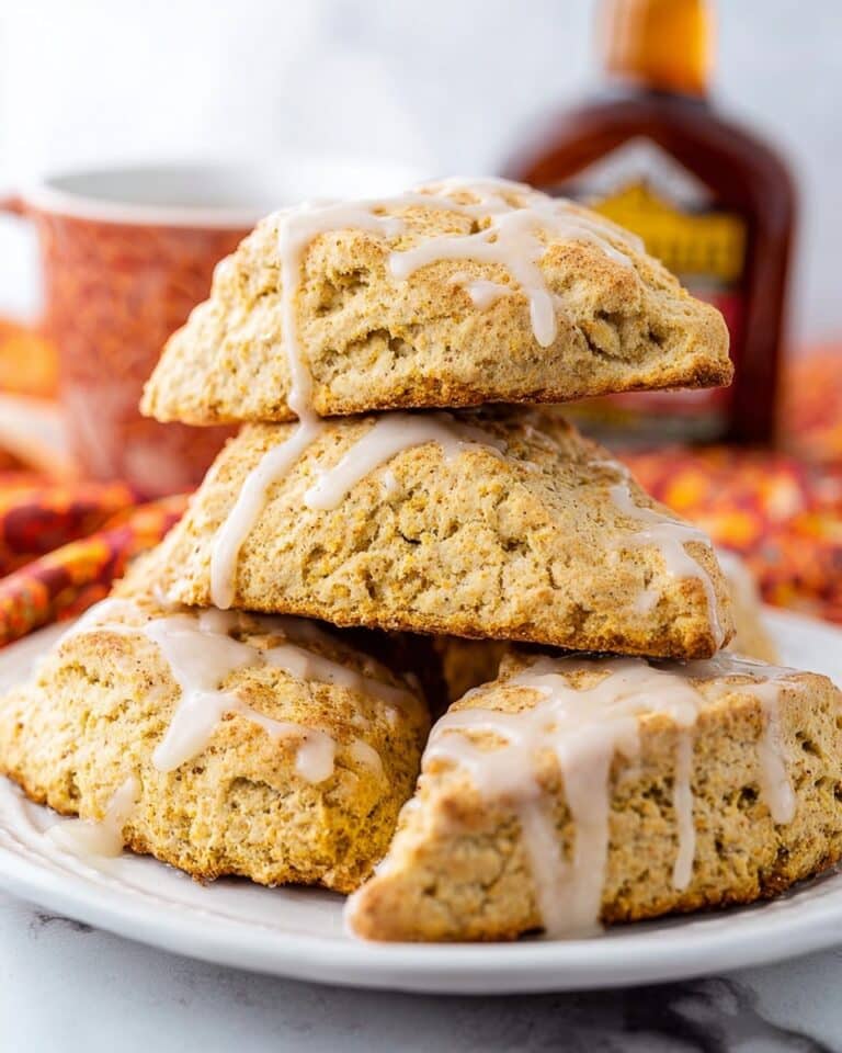 Pumpkin Scones with Maple Glaze Recipe