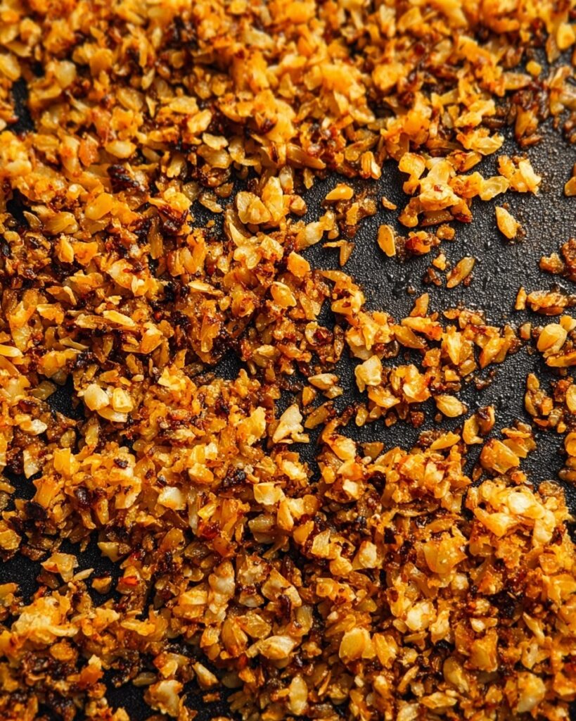 Crispy Baked Rice with Sesame, Chili, and Soy Sauce Recipe