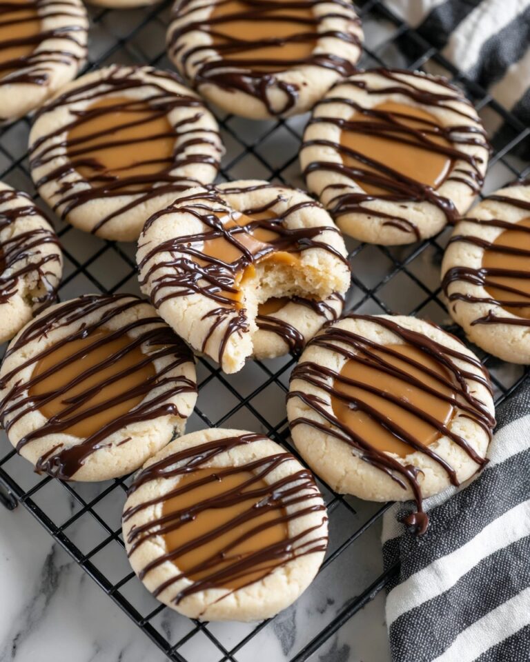 Twix Thumbprint Cookies Recipe