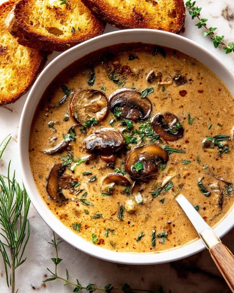 Creamy Hungarian Mushroom Soup Recipe