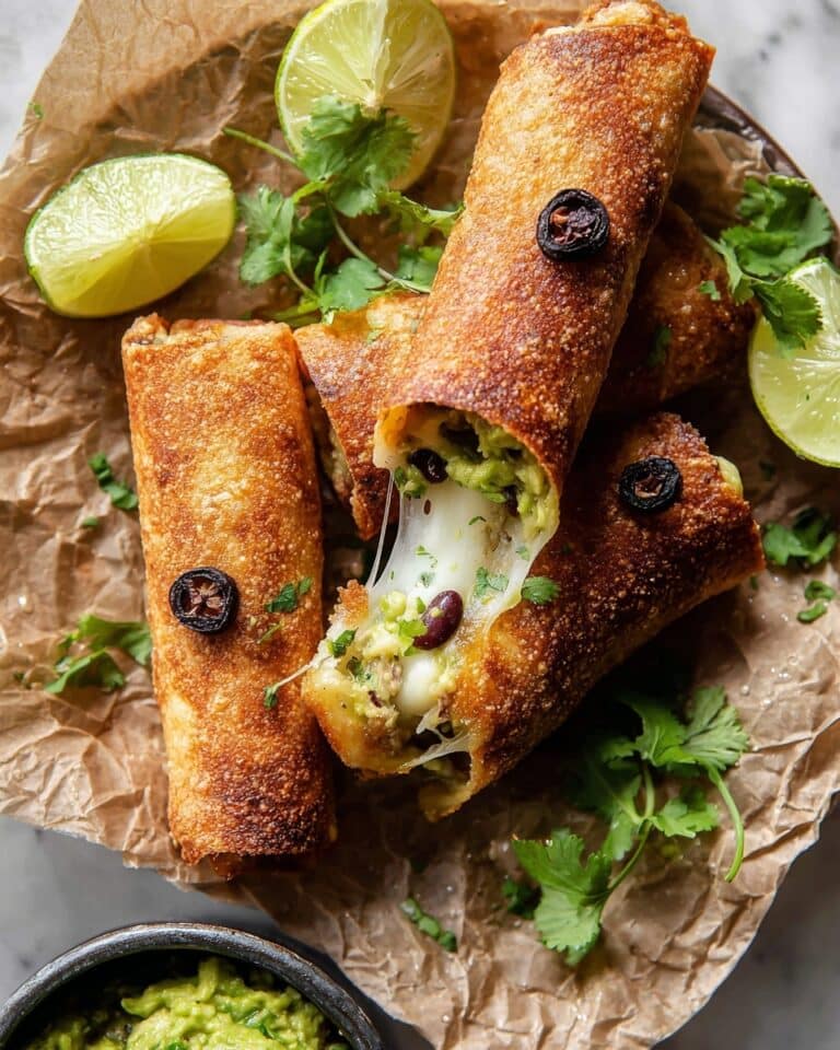 Crispy Cheese Poblano Avocado Burrito Recipe