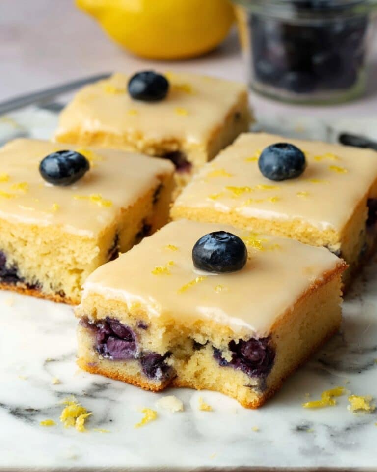 Lemon Blueberry White Chocolate Brownies Recipe