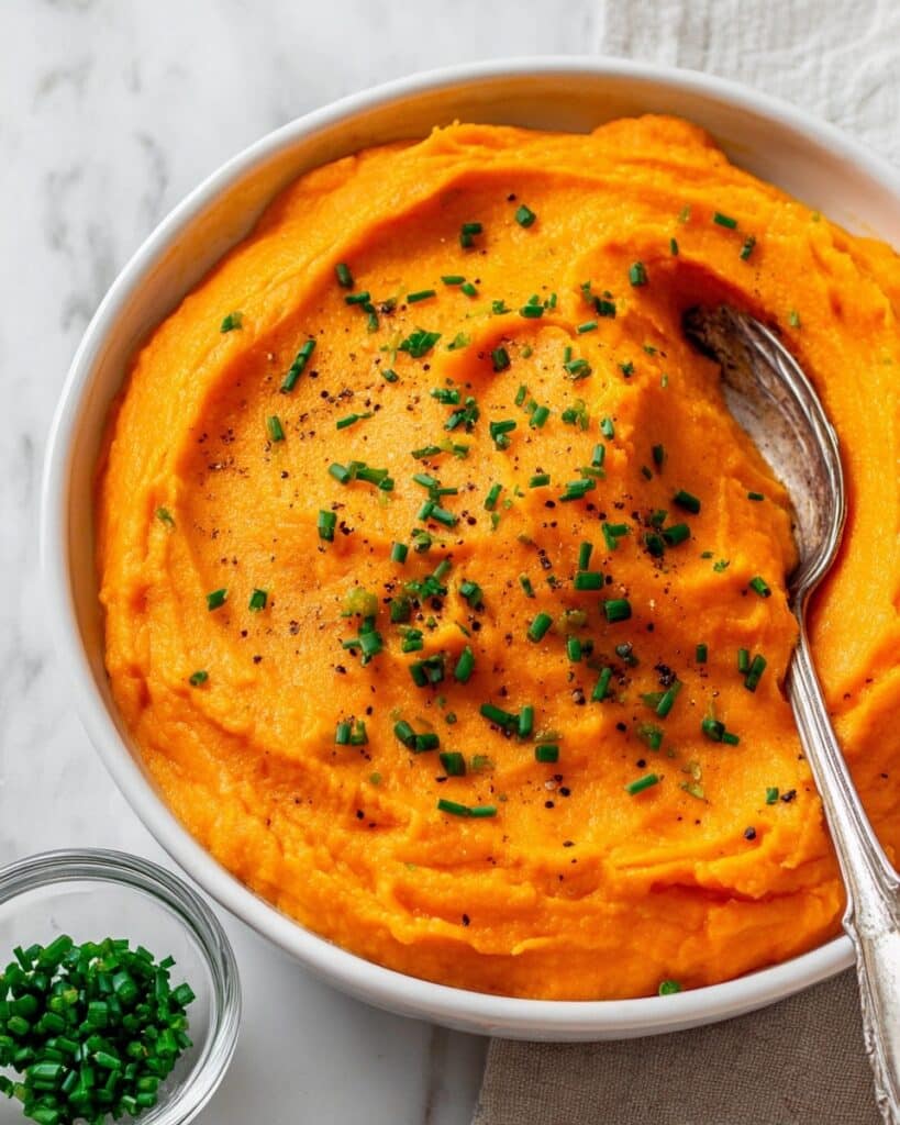 Velvety Mashed Butternut Squash With Roasted Garlic Recipe