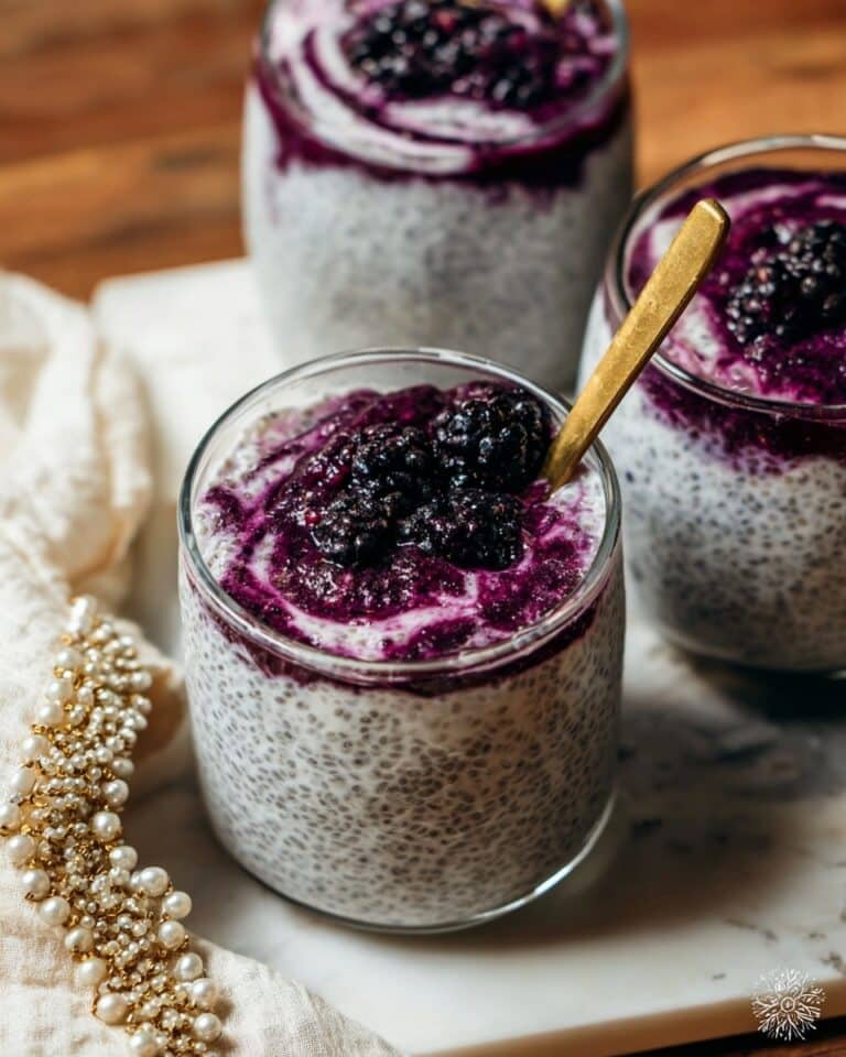 Earl Grey Chia Pudding with Wild Blueberry Compote Recipe