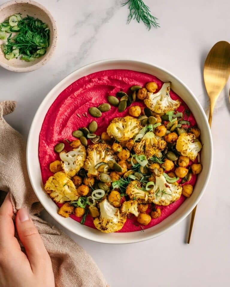 High-Protein Roasted Beetroot and Chickpea Bowl Recipe