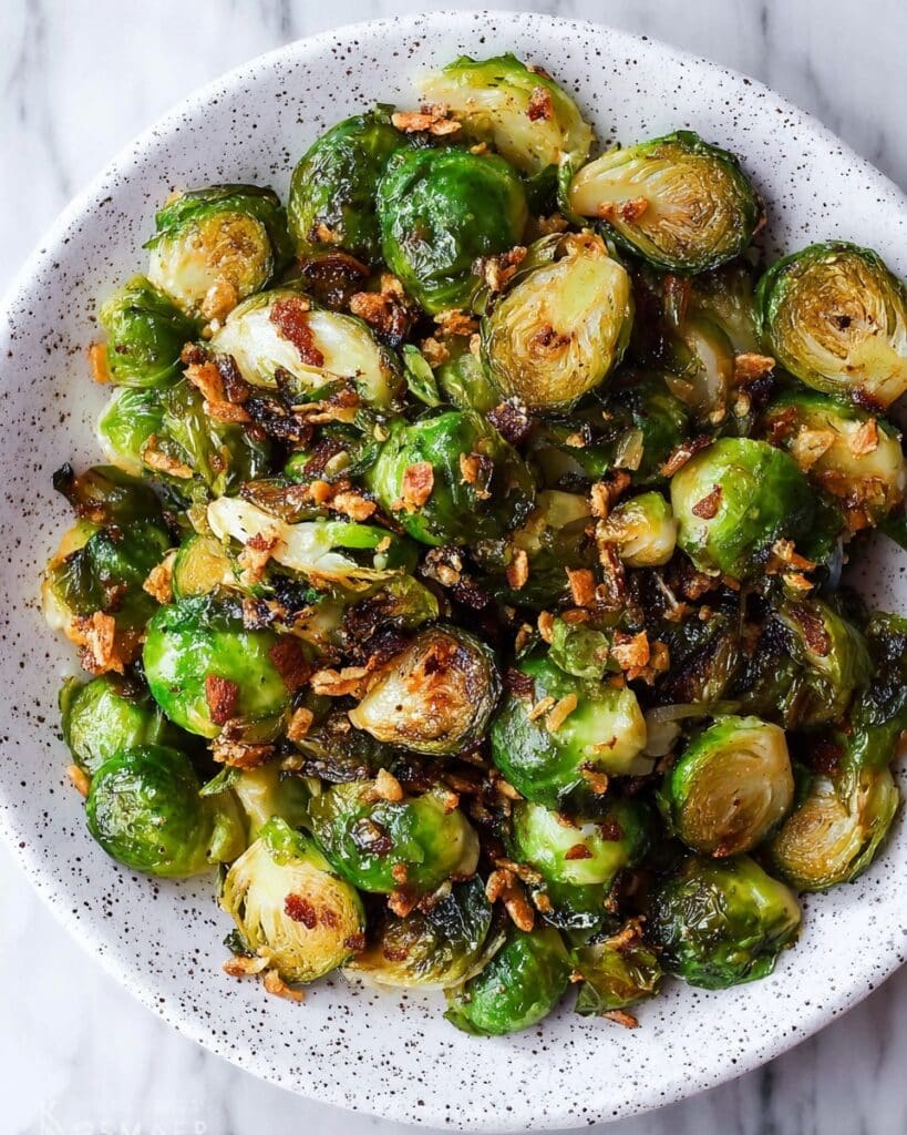 Air Fryer Brussels Sprouts with Parmesan Recipe