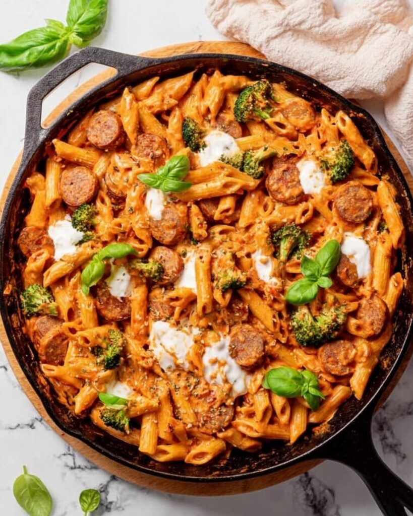 Creamy Chicken Sausage Pasta Recipe