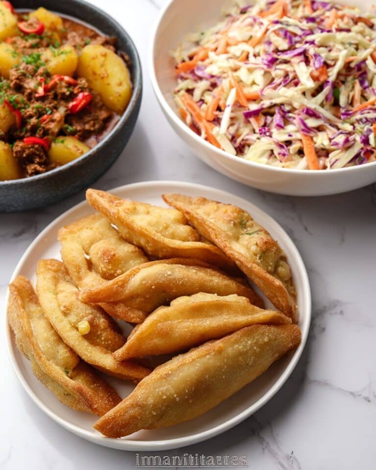 Jamaican Fried Dumplings with Mango Coleslaw Recipe