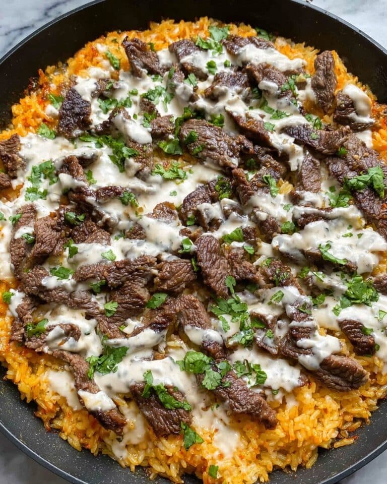 Steak Cheese and Rice Recipe