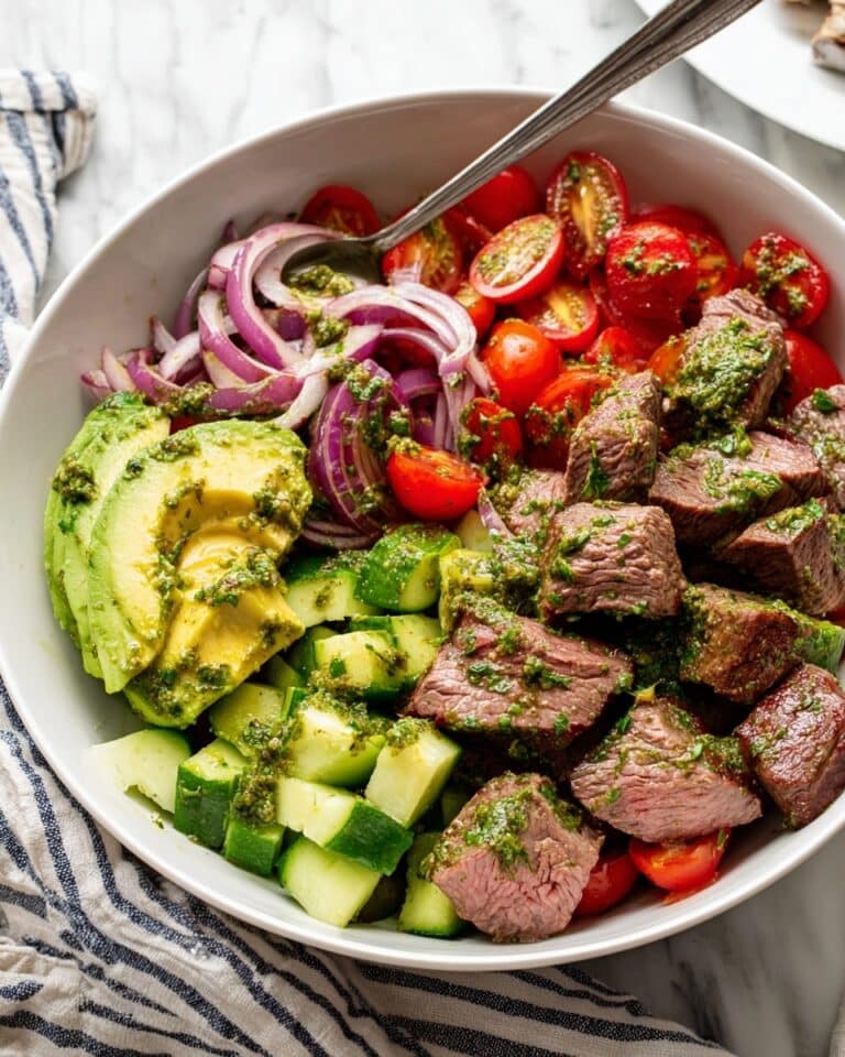 Chopped Chimichurri Steak Salad Recipe