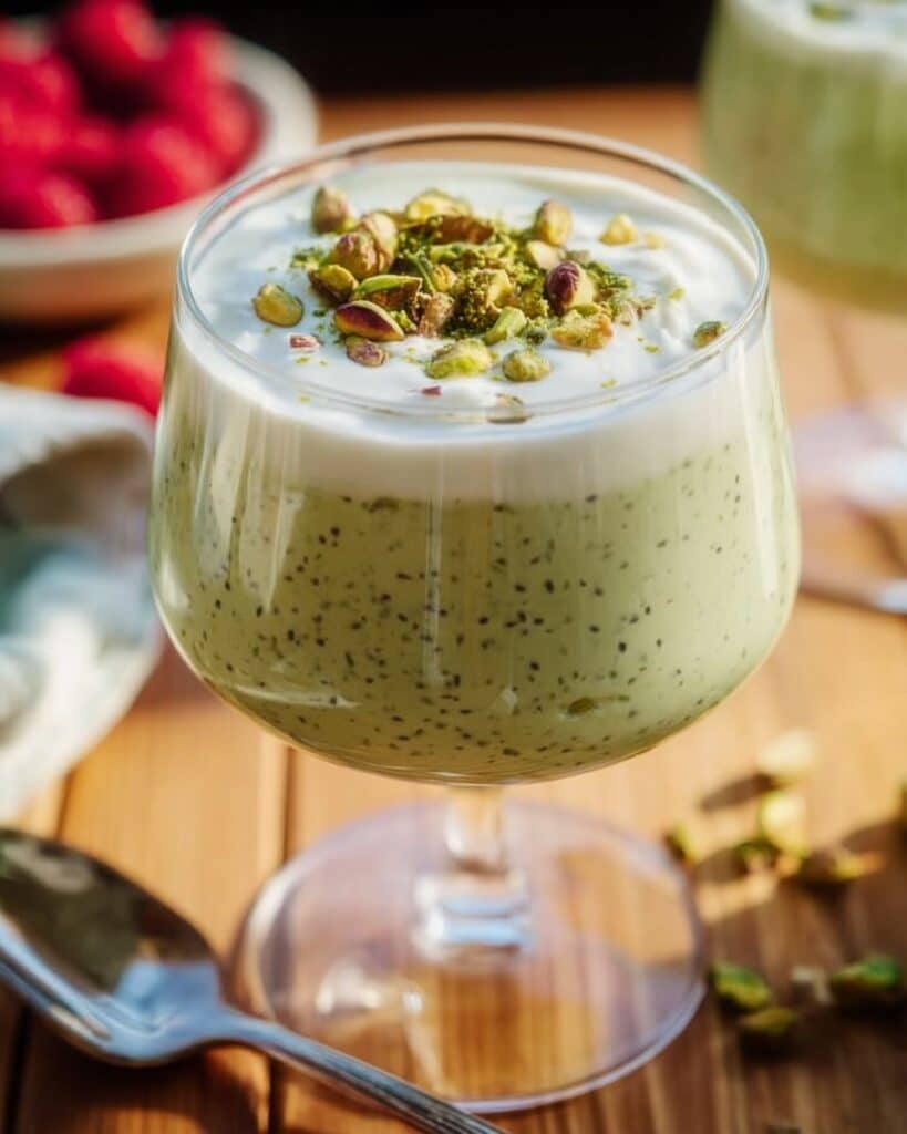 Shatter-Top Pistachio Chia Seed Pudding Recipe