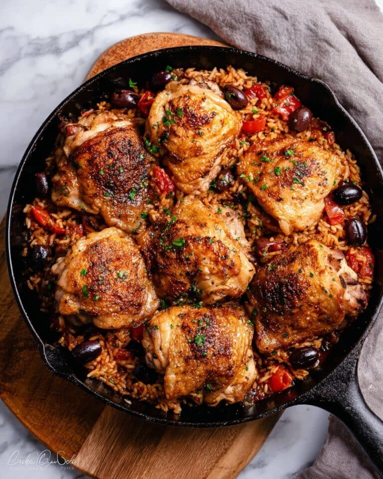 One-Pot Italian Tomato Chicken and Rice Recipe
