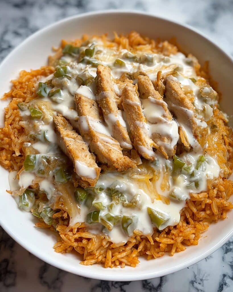 Cheesy Chicken and Rice (Arroz Con Pollo) Recipe