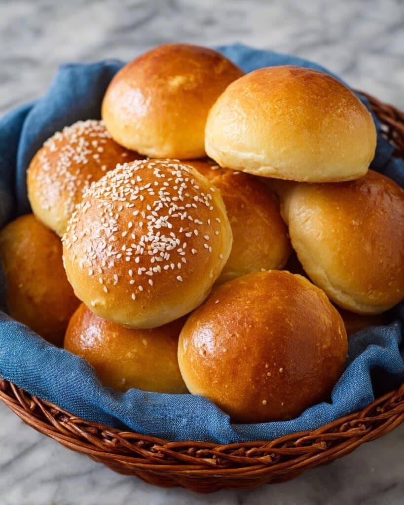 Homemade Soft and Fluffy Hamburger Buns from Scratch Recipe