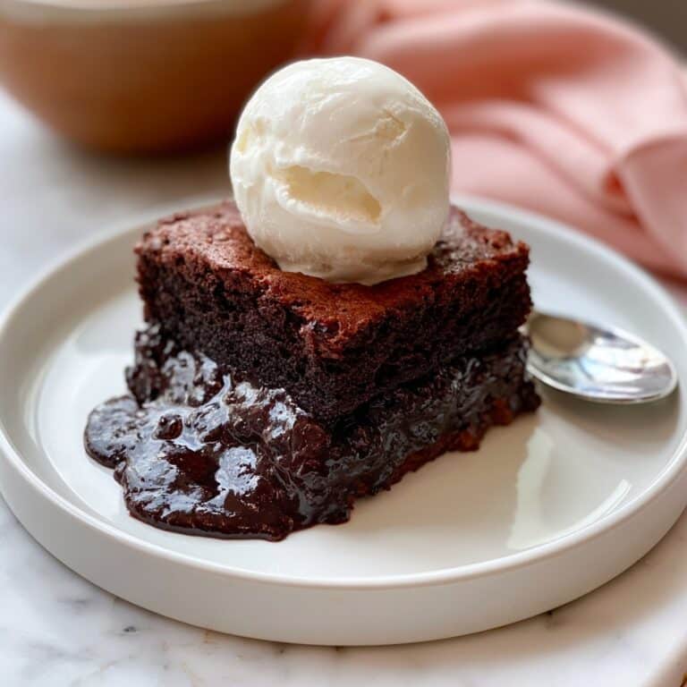 Warm Chocolate Cobbler with Caramel and Coffee Recipe