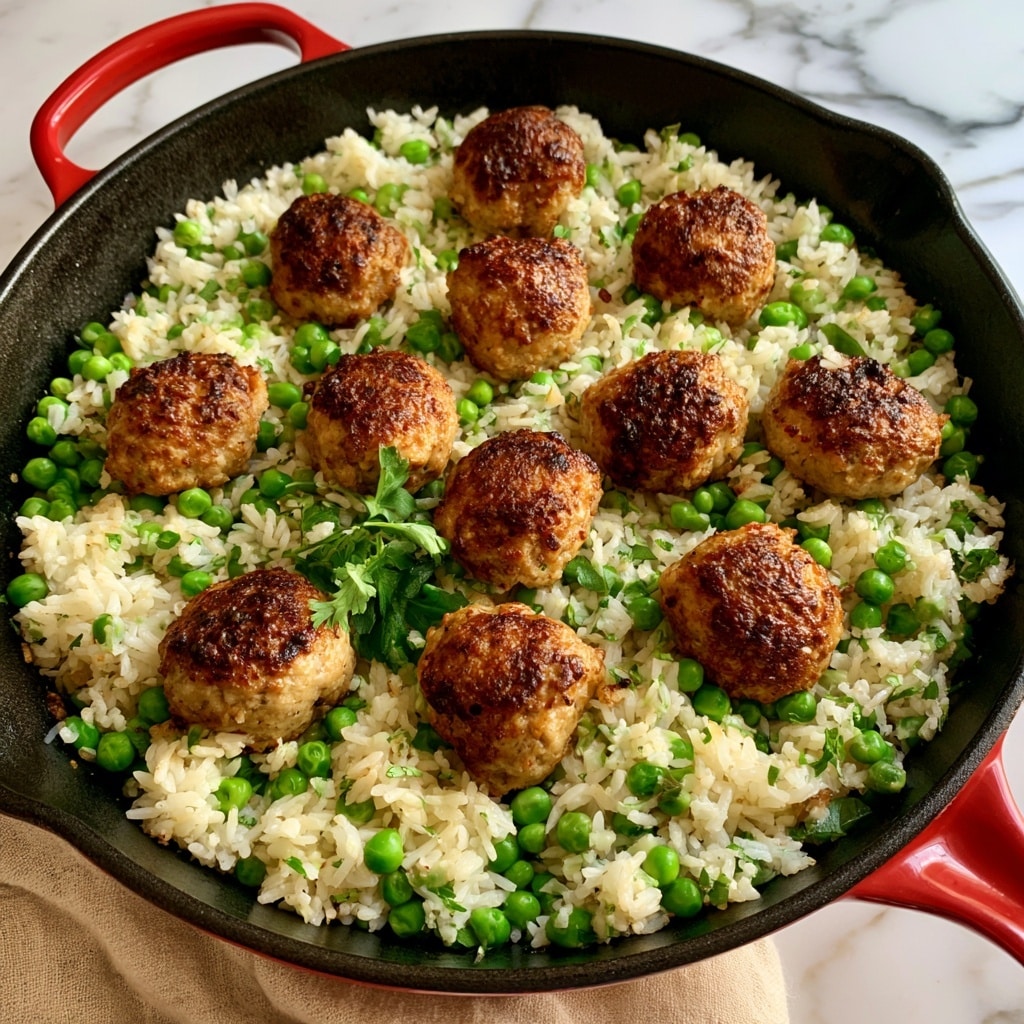 Meatball Rice Skillet Recipe