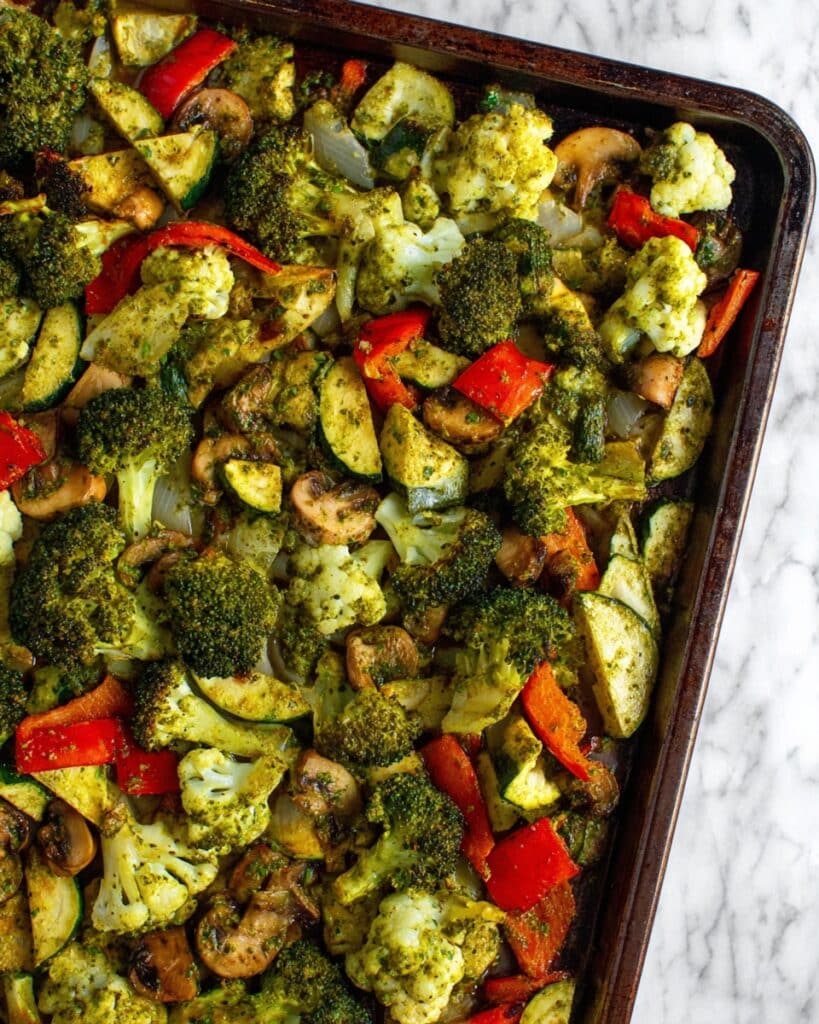 Sheet Pan Pesto Chicken Recipe