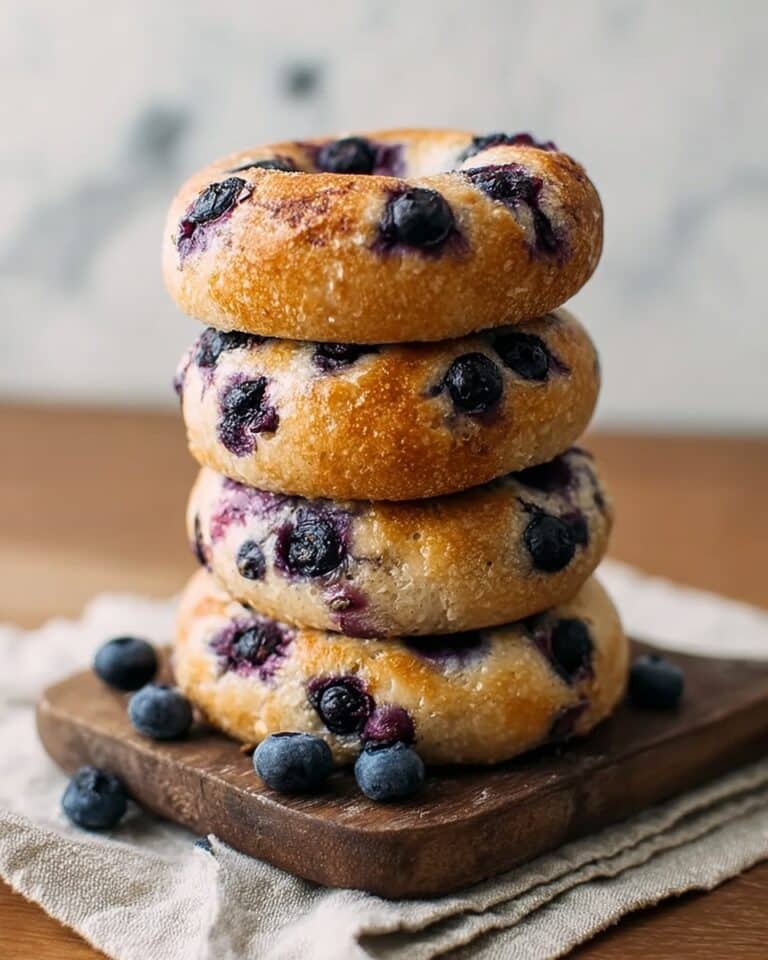 Homemade Blueberry Bagels Recipe