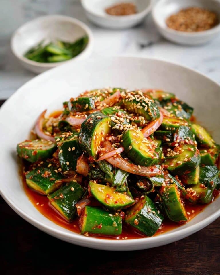 Spicy Korean Cucumber Salad Recipe