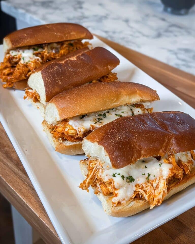 Crockpot Shredded Marinara Chicken Sandwich Recipe
