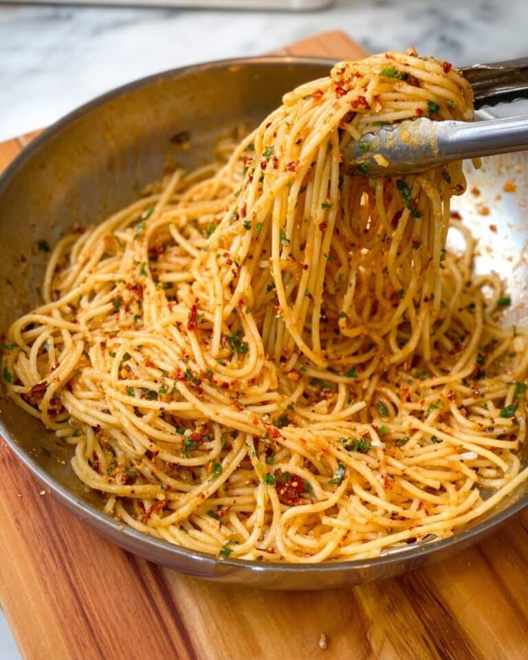 Garlic Butter Pasta with Roasted Garlic, Tomato, and Basil Recipe