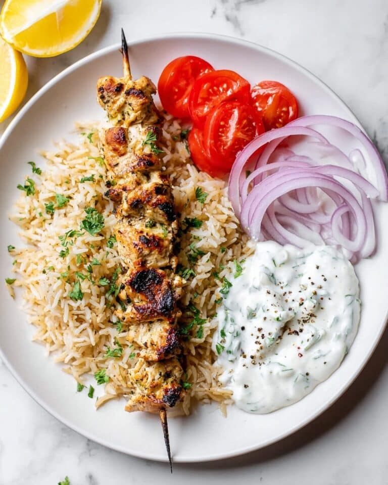 Grilled Chicken Kabobs with Cucumber Yogurt Sauce Recipe
