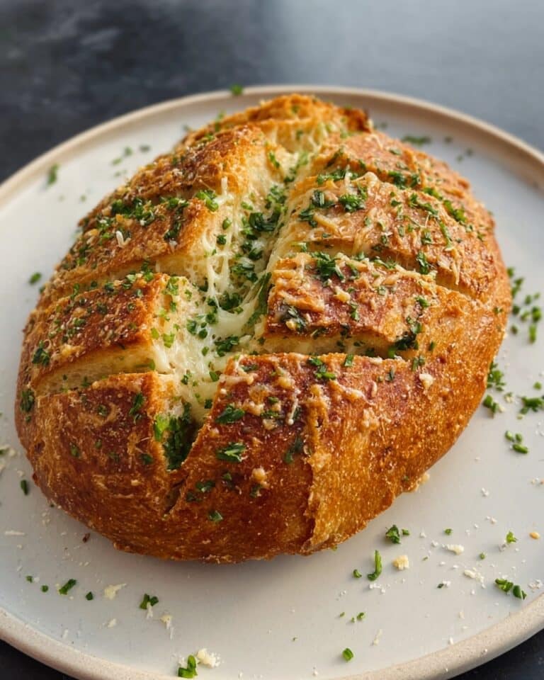 Roasted Garlic Parmesan Pull-Apart Sourdough Recipe