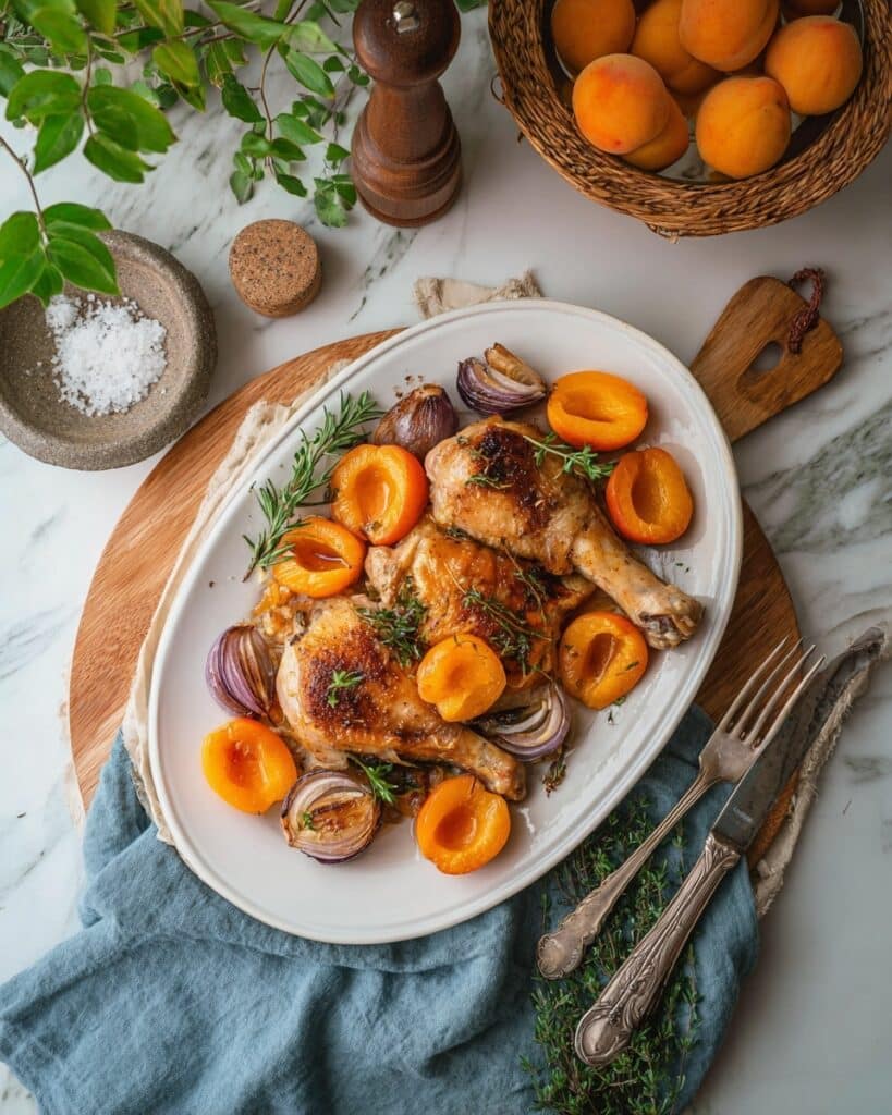 Roasted Chicken with Apricots and Rosemary Recipe