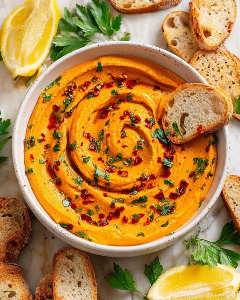 Red Pepper Harissa Butter Bean Dip Recipe
